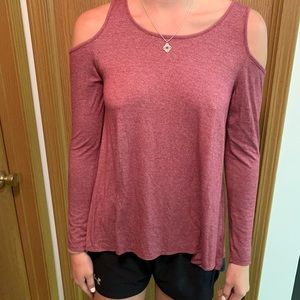 Red Cut-Out long sleeve